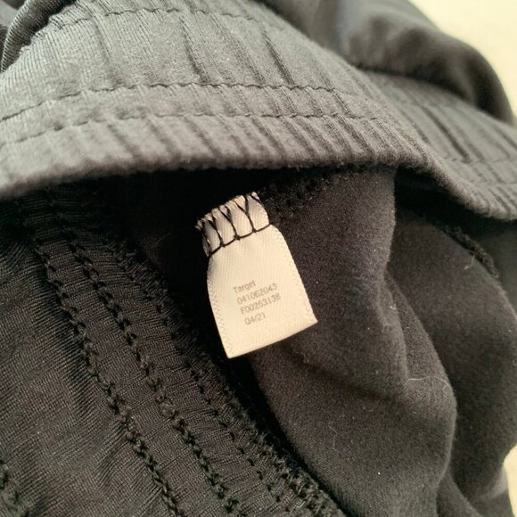 All in Motion black pull on elastic waist straight leg athletic sweatpants - Picture 7 of 10